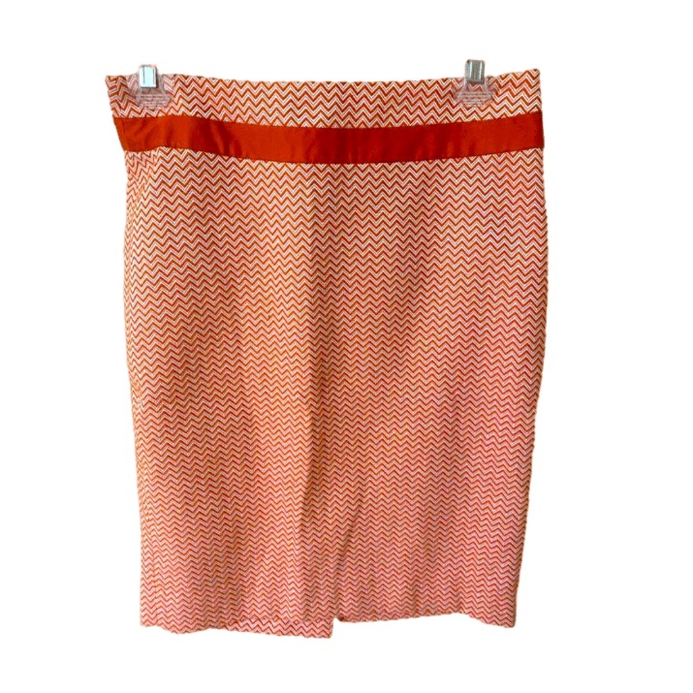 Vintage Y2K The Limited Orange and White Skirt- Size 0